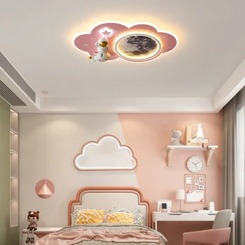 Мультяшный декор комнаты, потолочный светильник в скандинавском стиле с воздушным шаром, светодиодная люстра для девочек, детские светильники для внутреннего освещения