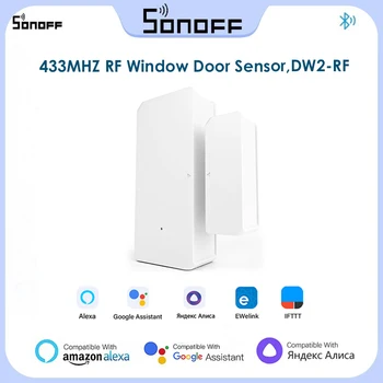 SONOFF DW2-RF 433 МГц RF Беспроводной Датчик Двери, Окна, Датчик Детектор eWeLink Приложение Дистанционное Управление Умный Дом Безопасность