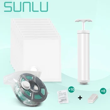 SUNLU 3D сушилка для накаливания Вакуумная сумка для хранения Сохраняющая Влажность Многоразовые Детали 3D Принтера PLA/PETG/TPU и другие нити накаливания 1 кг/0,5 кг