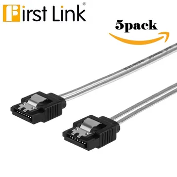 Frist link 10 см 5 шт. кабель SATA 7-контактный разъем для прямоугольного кабеля передачи данных с фиксирующей защелкой