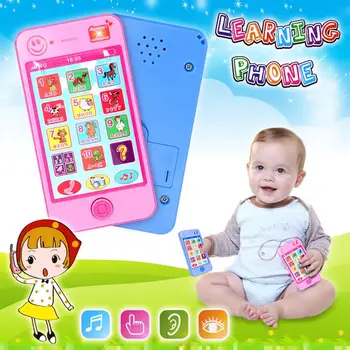 Детские игрушки для телефонов на русском/английском языке, Детский Обучающий Музыкальный Симулятор, игрушка для мобильного телефона, подарок для детей, детский телефон