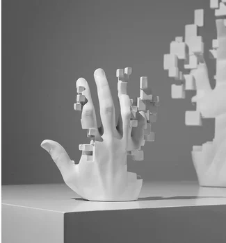 Абстрактная Художественная Статуя Тела Современная Простота Скульптуры белых Рук В гостиной, Книжный шкаф, Украшения для дома, Роскошный Декор