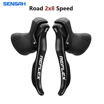 SENSAH REFLEX 8V Переключатели Скоростей Дорожных Велосипедов Тормозной Рычаг 2X8 Скоростей Заднего Переключателя для Велосипедных Деталей Серии Shimano CLARIS