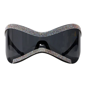 Спортивные солнцезащитные очки с бриллиантами Большого размера, Солнцезащитные очки y2k