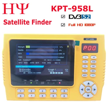 KPT-958L DVB-S2 MPEG4 HD спутниковый искатель метр kpt 958l 4,3-дюймовый ЖК-экран kpt-958l dvb-s2 спутниковый искатель MPEG4 satfinder met