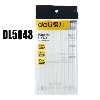 10 шт./компл., клей-карандаш Deli DL5043 11 мм, клей-расплав, полупрозрачные стержни высокой вязкости