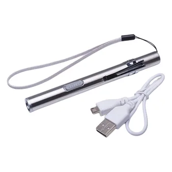 Калибровочный светодиодный фонарик-ручка USB Перезаряжаемый медицинский фонарик-ручка Подарки для студентов-медсестер