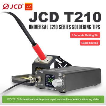 Паяльная станция JCD T210B мощностью 75 Вт, паяльник 2S, плавящееся олово, быстрый нагрев, светодиодный цифровой дисплей для ремонта сварочных инструментов для телефонов