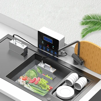 Ультразвуковая посудомоечная машина 110 В, без установки резервуара для воды, Портативная посудомоечная машина для фруктов и овощей, Автоматический очиститель