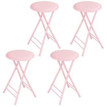 Фирменный домашний барный стул, розовый, Набор из 4