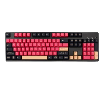 135 Клавиш/набор Red Samurai Theme PBT Dye Subbed Keycap Для Механической клавиатуры Mx Cherry Switch gmk Keycap Cherry Profile Key Cap
