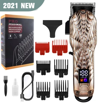 Машинка для стрижки волос spider electric man fader зарядка для взрослых детей универсальный профессиональный электрический триммер для волос для мужчин с ЖК-дисплеем