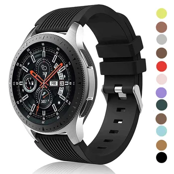 20 мм/22 мм ремешок для Samsung Galaxy watch 4/46 мм/42 мм/Active 2/correa Gear S3 Силиконовый браслет Huawei watch GT 2/2e/pro/3 band