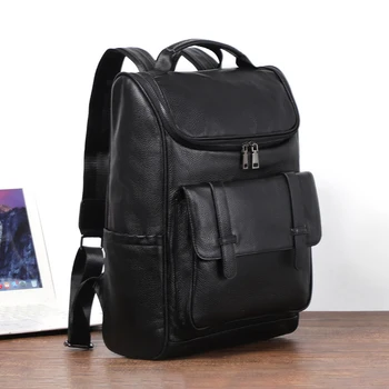 EUMOAN, рюкзак из воловьей кожи Первого слоя, кожаный рюкзак большой емкости, модная сумка для компьютера, многофункциональная дорожная сумка на открытом воздухе
