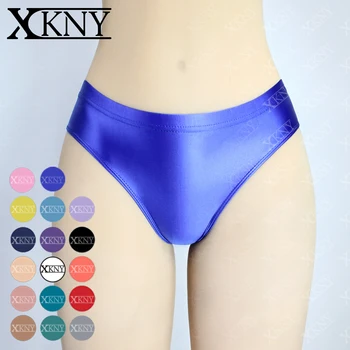 XCKNY/ новые маслянистые глянцевые шорты, сексуальные однотонные блестящие брюки, бикини, сексуальные колготки с низкой талией, которые можно носить вне глянцевого нижнего белья