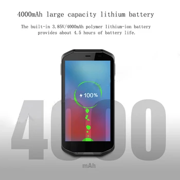 Прочный КПК Android 9,0 4G + 64G Ручной 2D Сканер штрих-кодов Сборщик данных WiFi 4G GPS PDA Считыватель штрих-кодов POS-Терминал
