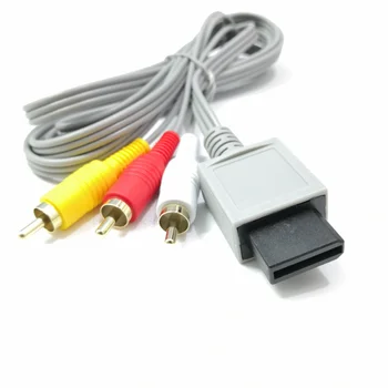 1,8 м 3 RCA Кабель для Консоли контроллера Nintendo Wii Аудио-Видео AV-кабель Композитный 480p Позолоченный 3RCA для Шнура Will Cable
