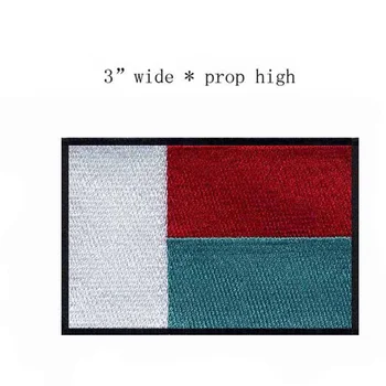 Вышивка, нашивки с флагом, Логотипы Мадагаскара, Куртка шириной 3 дюйма/Железная подкладка