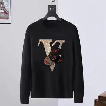 Пуловер, мужские подарки, дизайнерские свитера со стразами, бренд Leisurely