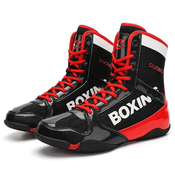 Высококачественная борцовская обувь, прочные боксерские кроссовки, защита для ног, борцовская обувь, мужская Профессиональная боевая обувь