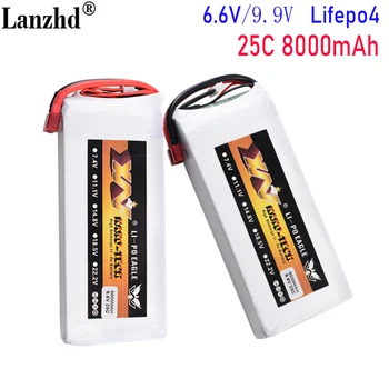 Батарея LiFePO4 9,9 V/6,6V 8000mAh 25C литий-железо-фосфатная батарея для модели Jet, получающая литиевые батареи 2S 3S
