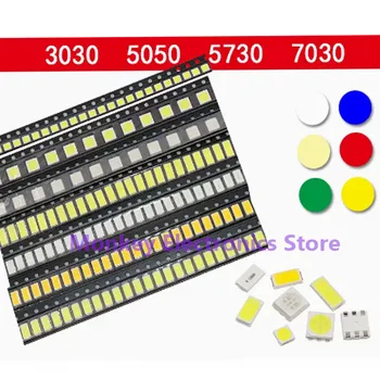 3030 5050 5730 7030 SMD LED Светоизлучающий диод ярко-красный желтый зеленый синий оранжевый позитивный белый теплый белый