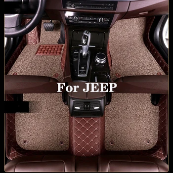 Высококачественный двухслойный съемный автомобильный коврик с ромбовидным рисунком для JEEP Commander Cherokee Compass Renegade