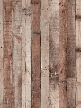 Ретро Красновато-коричневая Деревянная доска Бумага Дерево Самоклеящиеся обои Съемный Ремонт Мебель Декор шкафа Легко наклеивается