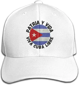 Шляпы Patria Y Vida Viva Cuba Libre, Бейсболка с Регулируемым Козырьком, Мужская и Женская Спортивная Кепка для путешествий на открытом воздухе Унисекс