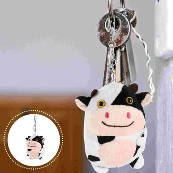 Брелок для ключей, Кольцо для подарков для детских вечеринок, брелки для ключей в виде коровы, Эстетичная подвеска в виде сумки, Плюшевые брелки с героями мультфильмов, рюкзак