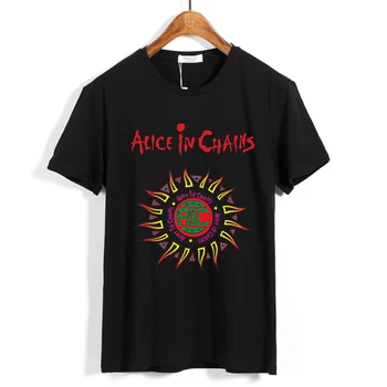 6 Видов Harajuku Alice in Chains Рок Брендовая Мужская Женская Рубашка 3D Фитнес Череп Хэви-Метал 100% Хлопок Camisetas для Скейтбординга