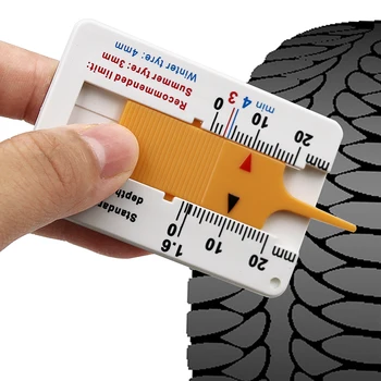 Измерительный Инструмент Расходные Материалы для измерения глубины шин автомобильных колес 0-20 мм, Измеритель глубины протектора Шин, Инструмент для ремонта прицепов мотоциклов, фургонов