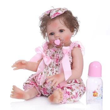 Силиконовая имитация кавайной девочки, Милая кукла, подарок на день рождения для мальчиков и девочек