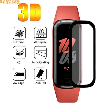3D изогнутая композитная защитная пленка для Samsung Galaxy Fit2 Smartwatch Band С полным покрытием, защита экрана от царапин