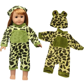 Одежда для кукол 18 Дюймов Плюшевая Одежда Для Посадки 43-45 см Кукла Кролик Медведь Мультяшный Костюм Шляпа Аниме Костюм Для Американской Девочки