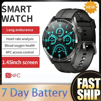 GT8 Для HUAWEI PayPal Alipay Smartwatch Man NFC Siri Голосовой Помощник Мужчины IP68 Водонепроницаемый Bluetooth Вызов Частота сердечных Сокращений Кислород в Крови