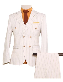 Сшитый на заказ мужской костюм из твида в елочку, современный блейзер в британском стиле, 3 предмета в комплекте, мужские костюмы (куртка + брюки + жилет), костюм на заказ