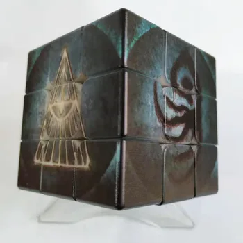 Кровавая Мантра Игра Санскрит 3x3x3 Магнитный Волшебный Куб Скоростной Куб Игра-Головоломка Игрушки для Развивающего Обучения Детей И Взрослых Кубер