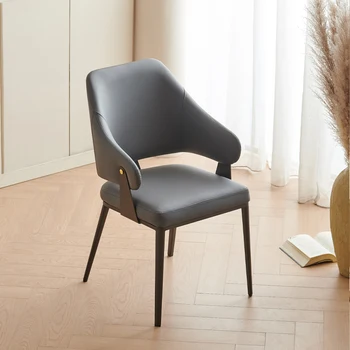 Дизайнерское Металлическое кресло Для отдыха Удобные Эстетичные Эргономичные Кресла Офисный Туалетный столик Cadeira Gamer Мебель для столовой WJ30XP