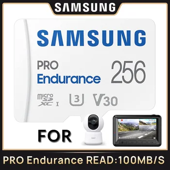 SAMSUNG Pro Карта памяти Endurance Micro SD 32 ГБ 64 ГБ 128 ГБ 256 ГБ UHS TF Trans Flash для Видеорегистратора Body Cam Камера Безопасности Беспилотный Летательный Аппарат