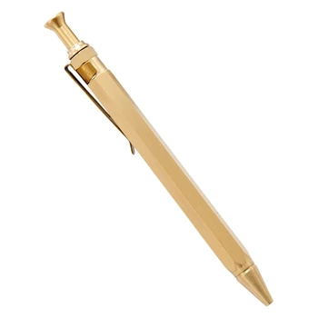Выдвижная Шариковая ручка Металлическая ручка для плавной работы Ручка для подписи Подарок для унисекс