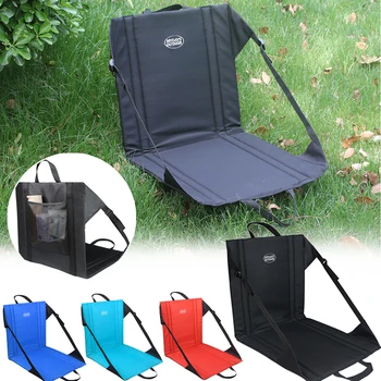 Складной походный стул Oxford 600D с откидной спинкой, Портативный стул для рыбалки, легкие стулья из стальных трубок для пикника на открытом воздухе