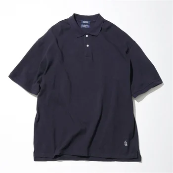 NAUTICA 23SS, однотонная рубашка-поло с вышивкой, для мужчин и женщин, рубашка-поло с коротким рукавом