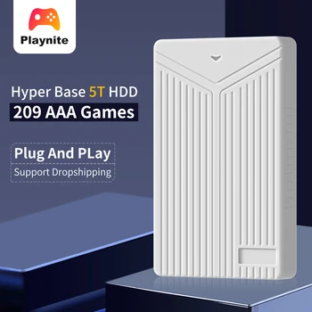 Загрузка внешнего жесткого диска системы Playnite с 209 играми AAA Портативный жесткий диск емкостью 5 ТБ Для PS4/PS3/WII/Sega Saturn Для ПК с Windows/ноутбука