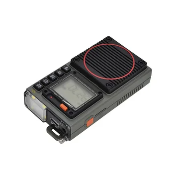 Высокопроизводительное AM FM SW WB Полнодиапазонное радио, совместимое с Bluetooth, Экран плеера, Мобильное приложение, Дистанционное Радио, Фонарик