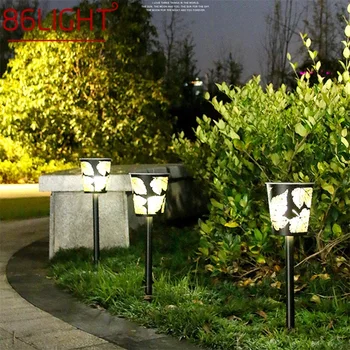 86LIGHT Наружный светильник для газона Креативный Солнечный Водонепроницаемый IP65 светодиодный Садовый Современный светильник для дома