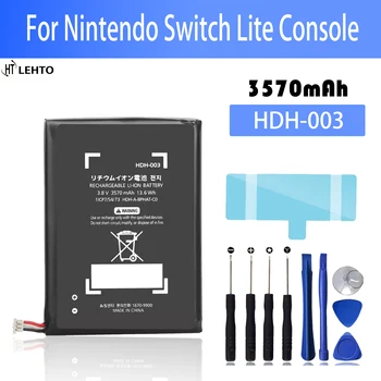 3570 мАч аккумулятор HDH-003 Для игрового плеера Nintendo Switch Lite полимерные литий-ионные аккумуляторы HDH003 NS Lite Akku 5 часов рабочего времени