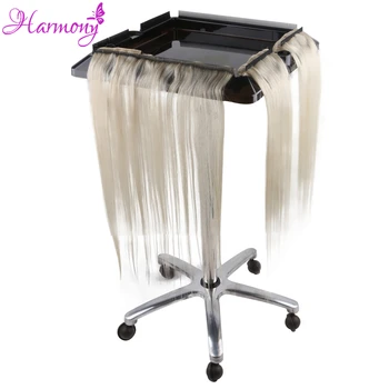 Harmony Plus Hair 1 шт., тележка для парикмахерской, передвижная тележка для салона красоты из нержавеющей стали для наращивания волос I Tip