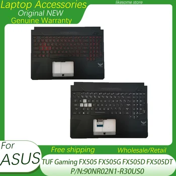 Американская Клавиатура Для ASUS TUF Gaming FX505 FX505G FX505D FX505DT Подставка для рук Для Ноутбука Чехол Клавиатура С подсветкой 90NR02N1-R30US0 95% Новый
