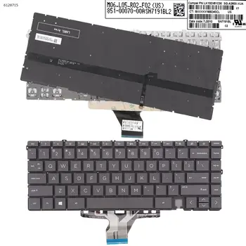 Клавиатура для ноутбука HP Spectre x360 14-EA 14-EA0023DX 14-EA0047NR 14-EA1023DX ЧЕРНОГО цвета с подсветкой